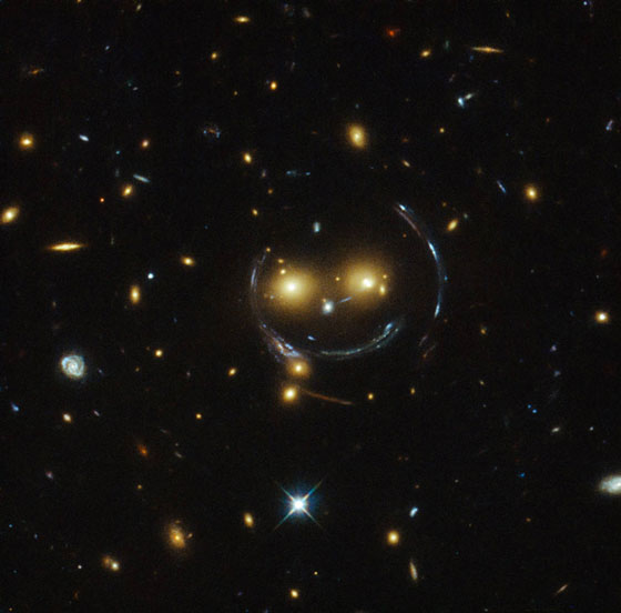 Smiling galaxy cluster