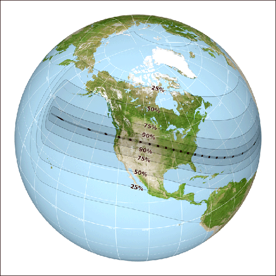 Global eclipse map