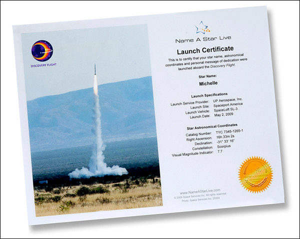 Launch Certificate