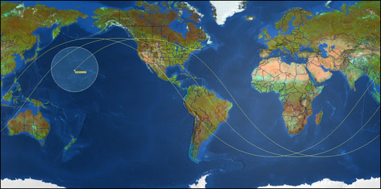 Satellite ground track